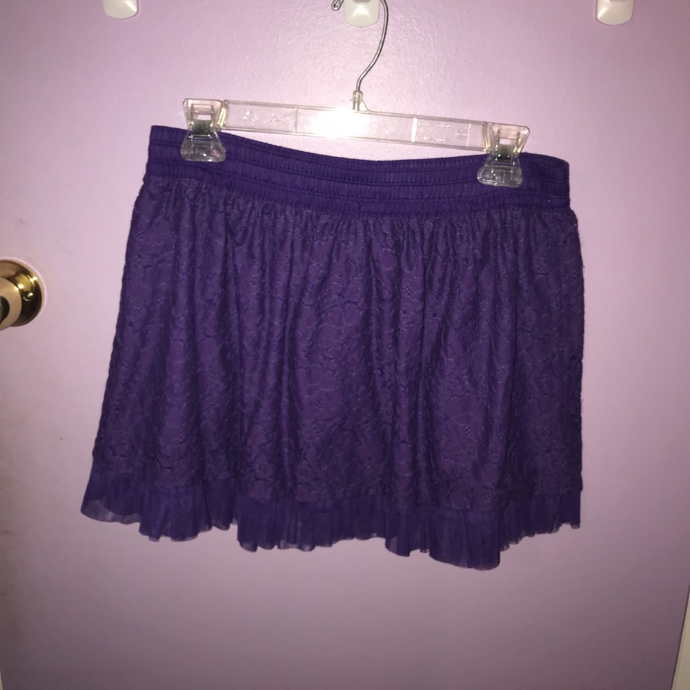 girls purple flowered Cherokee skirt